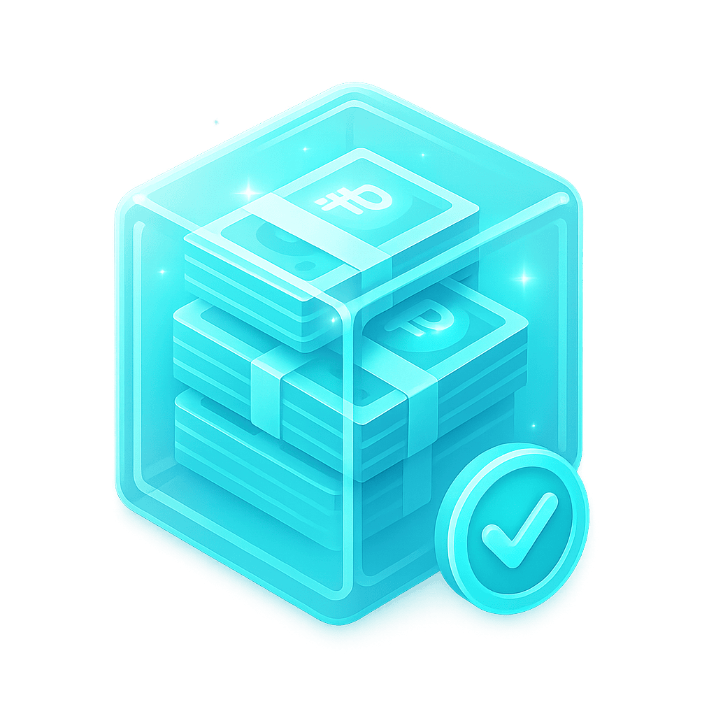 Надёжный сейф с рублями